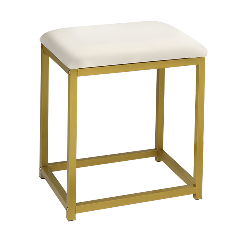 Makeup Table with Cushioned Stool