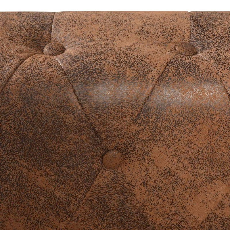 vidaXL Chesterfield Corner Sofa 6-Seater Faux Leather Couch Seat Multi Colors-8