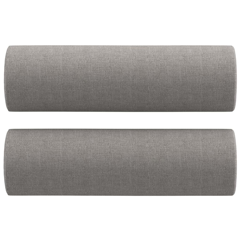 vidaXL 3 Piece Sofa Set with Throw Pillows&Cushions Dark Gray Fabric-15