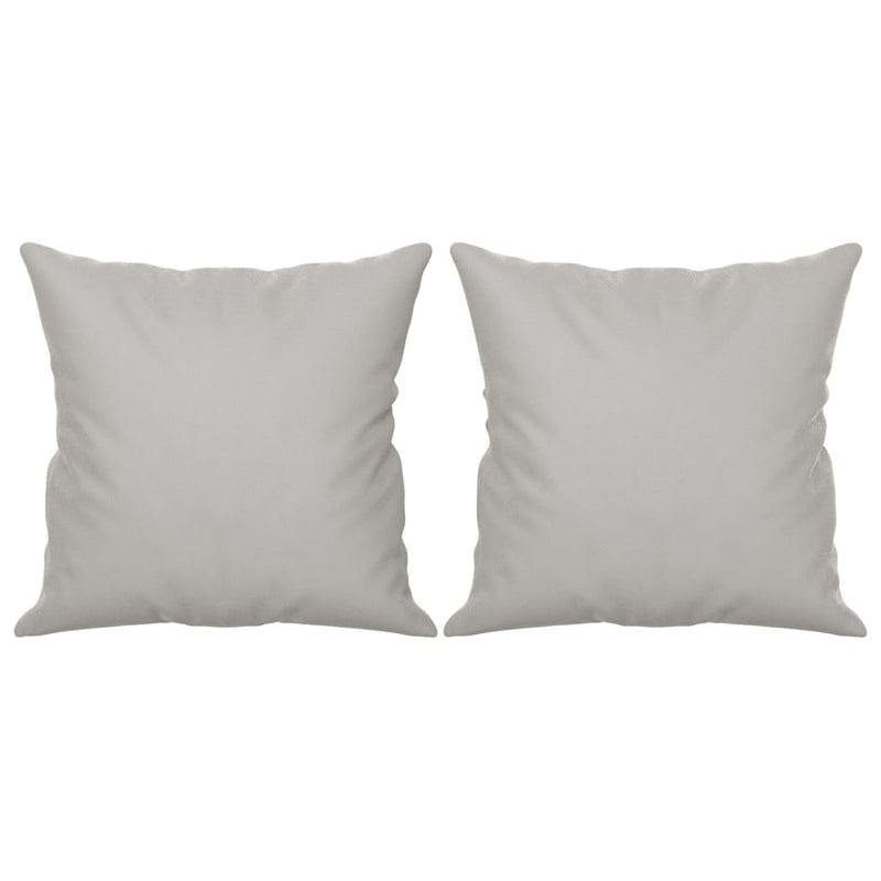 vidaXL 2 Piece Sofa Set with Pillows Dark Gray Microfiber Fabric-13