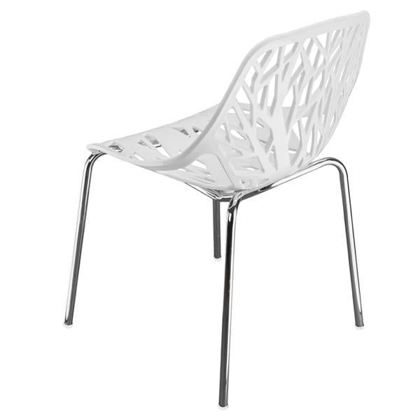 4pcs Bird's Nest Style Lounge Chair White